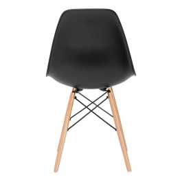 Kit 32 Cadeiras de jantar Charles Eames Eiffel DSW em Polipropileno - Preto Kit 32 Cadeiras de jantar Charles Eames Eiffel DSW em Polipropileno - Preto