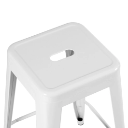 Kit 4 banquetas altas para bancada Iron Tolix 76 cm – Branco Kit 4 banquetas altas para bancada Iron Tolix 76 cm – Branco