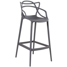 Kit 4 Cadeiras + 2 Banquetas Altas Masters Allegra - Cinza Escuro
