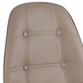 Kit 4 Cadeiras de jantar Charles Eames Eiffel Botonê Estofada - Nude Kit 4 Cadeiras de jantar Charles Eames Eiffel Botonê Estofada - Nude