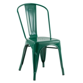 Kit 4 Cadeiras de jantar Iron Tolix com design industrial - Verde Escuro