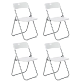 Kit 4 cadeiras dobrável Fort para restaurante e espaços comerciais – Branco