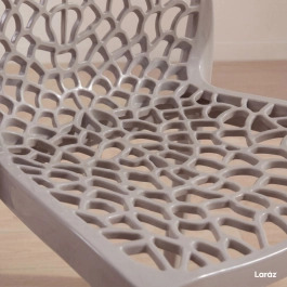 Kit 8 Cadeiras de jantar Gruvyer com design contemporâneo e anatômico - Nude