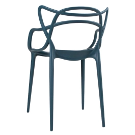 Kit com 2 Cadeiras Design Allegra Polipropileno Injetado Alta Densidade Empilhável Sala Cozinha Jantar Bar Jardim Varanda Azul Petróleo Kit com 2 Cadeiras Design Allegra Polipropileno Injetado Alta Densidade Empilhável Sala Cozinha Jantar Bar Jardim Varanda Azul Petróleo
