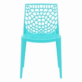 Kit com 6 Cadeiras Gruvyer com Design Contemporâneo Encosto e Assento Anatômico - Azul tiffany Kit com 6 Cadeiras Gruvyer com Design Contemporâneo Encosto e Assento Anatômico - Azul tiffany