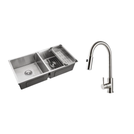 Kit Cuba Dupla Gourmet Tukano e Torneira Misturador Monocomando Muru Pingoo.casa - Prata