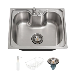 Kit Cuba Gourmet Nawa e Torneira Misturador Monocomando Munim Pingoo.casa - Prata e Preto