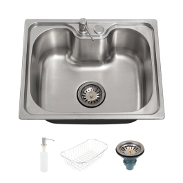 Kit Cuba Gourmet Nawa e Torneira Misturador Monocomando Muru Pingoo.casa - Prata