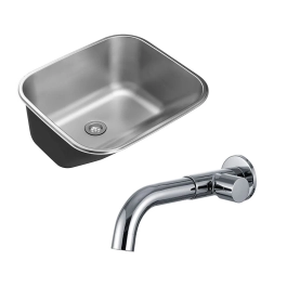 Kit Tanque Aço Inox Atikum e Torneira Capivari Prata