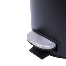 Lixeira com Pedal Bambu Black 3L - Mimo Style