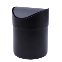 Lixeira Preta para Bancada 1,5L - Mimo Style