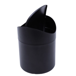 Lixeira Preta para Bancada 1,5L - Mimo Style