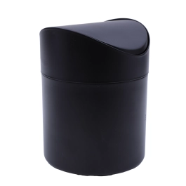 Lixeira Preta para Bancada 1,5L - Mimo Style