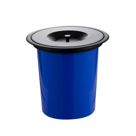Lixeira de embutir para Bancada 5 Litros Aço Inox 201 Preto