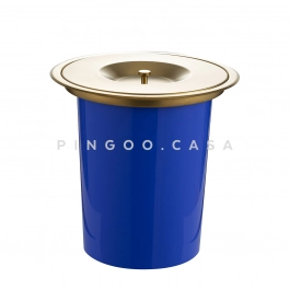 Lixeira de embutir para Bancada 8 Litros Aço Inox 304 Dourado Escovado