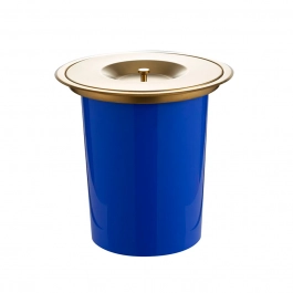 Lixeira de embutir para Bancada 8 Litros Aço Inox 201 Dourado Escovado