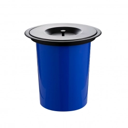 Lixeira de embutir para Bancada 8 Litros Aço Inox 201 Preto