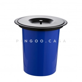 Lixeira de embutir para Bancada 8 Litros Aço Inox 201 Preto