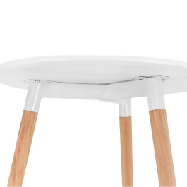 Mesa alta bar bistro gourmet Eames Leda pé palito - Branco Mesa alta bar bistro gourmet Eames Leda pé palito - Branco