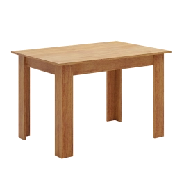 Mesa de Jantar León Laráz Retangular com tampo em Madeira 110x75 cm