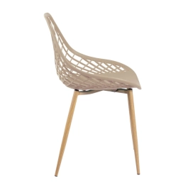 Mesa de jantar redonda 80 cm branco + 3 cadeiras Clarice Cloe Nude Mesa de jantar redonda 80 cm branco + 3 cadeiras Clarice Cloe Nude