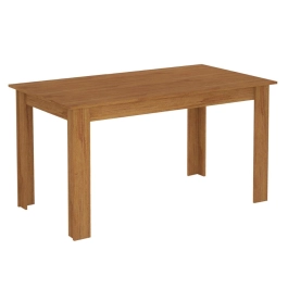 Mesa de Jantar Valência Laráz Retangular com tampo em Madeira 135x75 cm