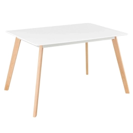 Mesa Leda Retangular 80 x 120 cm - Branco