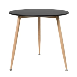 Mesa redonda de cozinha e varanda Clarice 80 cm - Preto