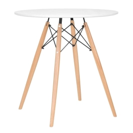 Mesa redonda Eames 70 cm branco + 4 cadeiras Eiffel Dsw Cinza claro Mesa redonda Eames 70 cm branco + 4 cadeiras Eiffel Dsw Cinza claro