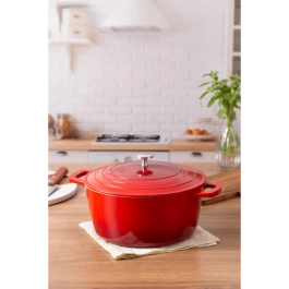 Panela Caçarola Antiaderente Inox 28cm Cook & Chef - Mimo Style