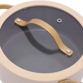 Panela Caçarola Liber Cook Gold Compatível com Fogão por Indução 20cm - Mimo Style