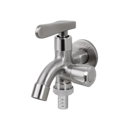 Torneira para área externa de parede Guariba Pingoo.casa - Prata