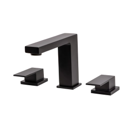 Torneira para Banheiro Misturador Duplo Comando Purangi Baixa - Preto