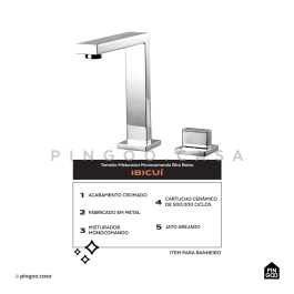 Torneira Para Banheiro Misturador Monocomando Ibicuí