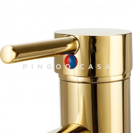 Torneira para Banheiro Misturador Monocomando Alta Xingu Dourado