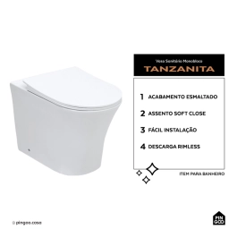Vaso Sanitário Convencional Tanzanita Branco