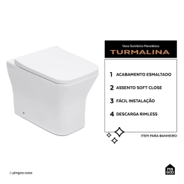 Vaso Sanitário Convencional Turmalina Branco