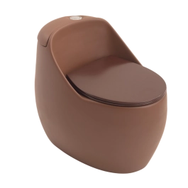 Vaso Sanitário Monobloco Porcelana Caixa Acoplada Pingoo.casa – Marrom Fosco