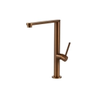 Torneira Para Cozinha Gourmet Misturador Monocomando Aço Inox 304 Miranda Pingoo.casa - Dourado Rose Escovado