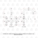 Cuba para Cozinha com Acessórios Jarauara e Torneira Misturador Extensível Duplo Comando Jutaí - Prata