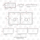 Cuba para Cozinha Tukano e Torneira Misturador Duplo Comando Içá Aço Inox - Prata
