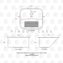 Kit Tanque Aço Inox Atikum e Cuba Para Cozinha Nawa Pingoo.casa