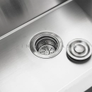 Cuba para Cozinha com Acessórios Jarauara e Torneira Misturador Extensível Duplo Comando Içá - Prata