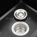 Cuba Gourmet para Cozinha com Acessórios Quartzo 40x44cm Macuxi Pingoo.casa - Preto