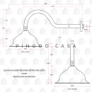 Ducha Chuveiro Redondo Retrô Inox 20cm Coari Pingoo.casa - Dourado Rose