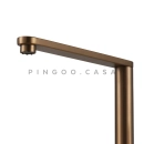 Torneira Para Cozinha Gourmet Misturador Monocomando Aço Inox 304 Miranda Pingoo.casa - Dourado Rose Escovado