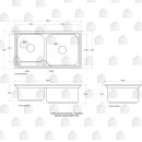 Cuba para Cozinha Pia Inox Com Acessórios e Lixeira Potiguara e Torneira Gourmet Jaguaribe Pingoo.casa