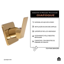 Acabamento de Misturador Monocomando Quadrado para Banheiro Oiapoque Pingoo.casa - Dourado