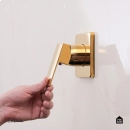 Acabamento de Misturador Monocomando Quadrado para Banheiro Oiapoque Pingoo.casa - Dourado