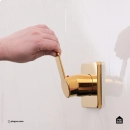 Acabamento de Misturador Monocomando Redondo Guaporé Pingoo.casa - Dourado